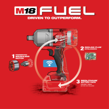M18 FUEL™ w/ONE-KEY™ High Torque Impact Wrench 3/4 in. Friction Ring-Reconditioned