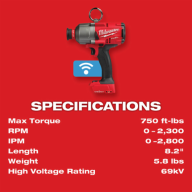 M18 FUEL Hex Impact Wrench 7/16 Inch with 750 ft-lbs Torque