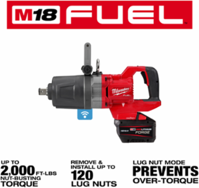 M18 FUEL 1 Inch D-Handle High Torque Impact Wrench with 2000 ft-lbs Torque