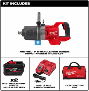 M18 FUEL 1 Inch D-Handle High Torque Impact Wrench with 2000 ft-lbs Torque