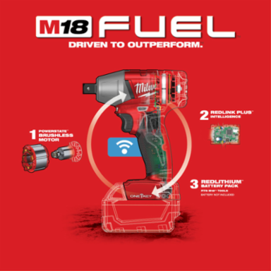 M18 FUEL™ 1 in. D-Handle Ext Anvil High Torque Impact Wrench w/ ONE-KEY™-Reconditioned