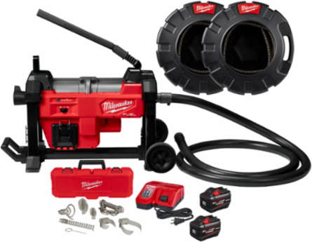 M18 FUELTM Sewer Sectional Machine 1-1/4 Inch Cable, 200 ft Maximum Distance