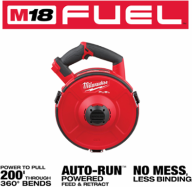 M18 FUEL™ ANGLER™ Motorized Fish Tape Puller with Automatic Feed, 200' Range