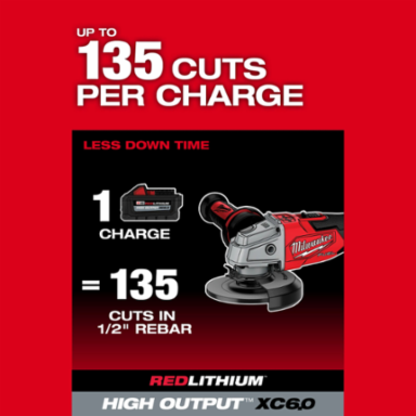 M18 FUEL™ 4-1/2" / 5" Grinder, 8500 RPM, 3.1 lbs, Brushless Motor