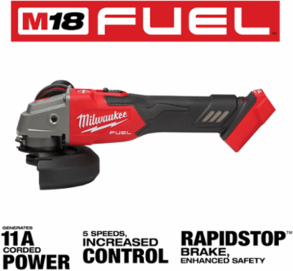 M18 FUEL™ 4-1/2" / 5" Variable Speed Angle Grinder, 8500 RPM, 2.756 lbs