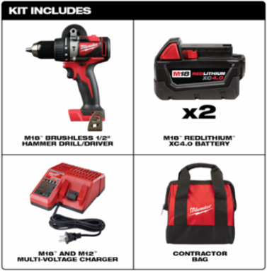 M18™ Brushless 1/2 in. Hammer Drill Kit