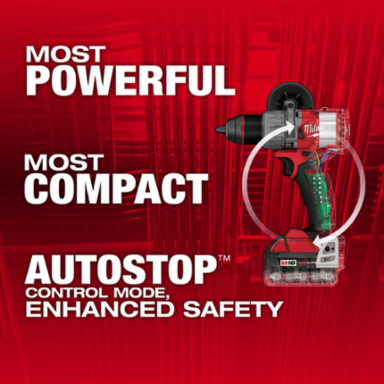 M18 FUEL 1/2 Inch Hammer Drill/Driver Kit, 1400 in-lbs Torque, 2 Batteries Included