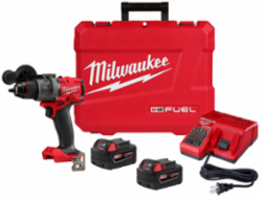 M18 FUEL 1/2 Inch Hammer Drill/Driver Kit, 1400 in-lbs Torque, 2 Batteries Included