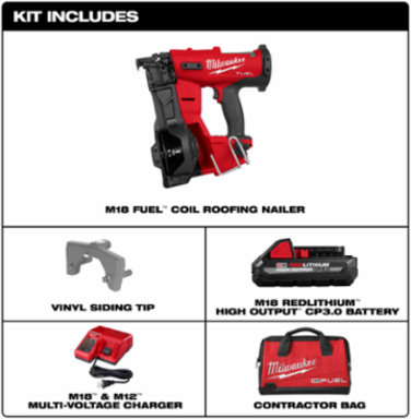 M18 FUEL™ Coil Roofing Nailer Kit