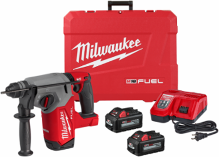 M18 FUEL 1 Inch SDS Plus Rotary Hammer Kit, 2 ft-lbs Impact Energy, 4800 BPM