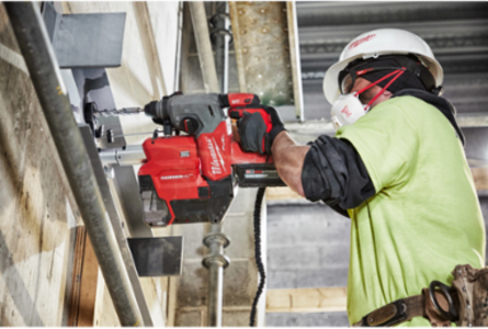 M18 FUEL 1 Inch SDS Plus Rotary Hammer with Dust Extractor, 8.9 lbs Weight, 2 ft-lbs Impact Energy