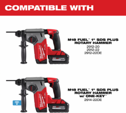 M18 FUEL HAMMERVAC 1" Dust Extractor, HEPA Filter, 4.1 lbs, OSHA Compliant