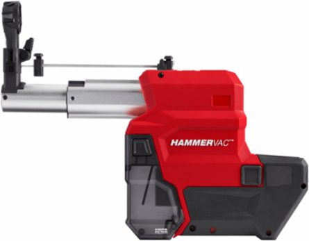 M18 FUEL HAMMERVAC 1" Dust Extractor, HEPA Filter, 4.1 lbs, OSHA Compliant