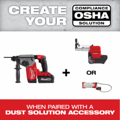 M18 FUEL 1" SDS Plus Rotary Hammer Kit, 2 ft-lbs Impact Energy, 1300 RPM