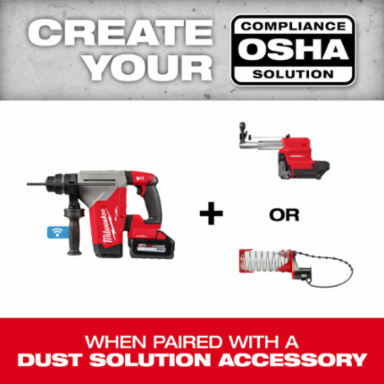 M18 FUELTM 1-1/8 Inch SDS Plus Rotary Hammer, 800 RPM, 4600 BPM, 3.6 ft-lbs Impact Energy