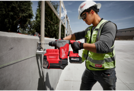 M18 FUEL 1-1/8" SDS Plus Rotary Hammer with ONE-KEY and HAMMERVAC Dust Extractor