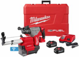 M18 FUEL 1-1/8" SDS Plus Rotary Hammer with ONE-KEY and HAMMERVAC Dust Extractor