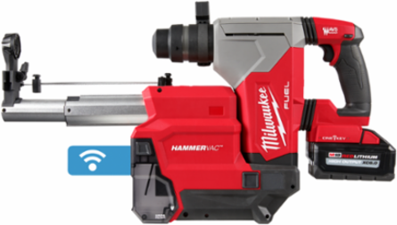 M18 FUEL HAMMERVAC 1-1/8" Dust Extractor with HEPA Filter, 8" Depth