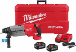 M18 FUEL 1-1/4 Inch SDS Plus D-Handle Rotary Hammer Kit, 3.65 ft-lbs Impact Energy, 810 RPM