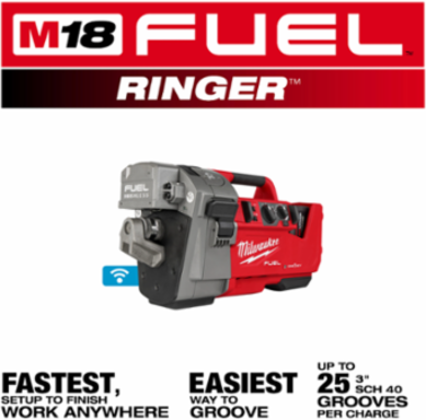 M18 FUEL™ RINGER™ Roll Groover for 2” – 6” Sch 10/40