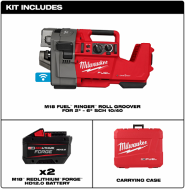 M18 FUEL™ RINGER™ Roll Groover for 2” – 6” Sch 10/40