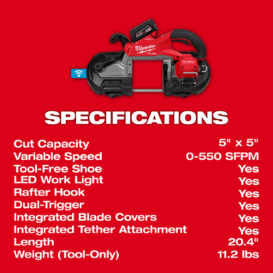 M18 FUEL™ Dual Trigger Deep Cut Band Saw Kit