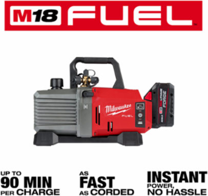 M18 FUEL™ 5 CFM Cordless Vacuum Pump, 1/4", 3/8", 1/2" Ports, 18V DC