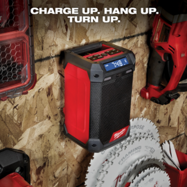 M12TM Bluetooth Radio + Charger, Cordless, IP54 Rated, 10 Presets