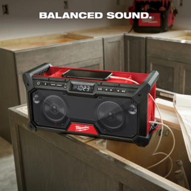 M18™ Bluetooth® Jobsite Radio with Dual 3.5 Inch Woofers, 120 ft Range