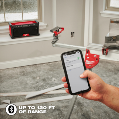 M18™ Bluetooth® Jobsite Radio with Dual 3.5 Inch Woofers, 120 ft Range