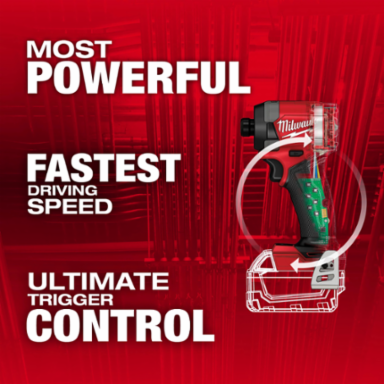 M18 FUEL 1/4 Inch Hex Impact Driver, 2000 in-lbs Torque, 3900 RPM, 2.24 lbs
