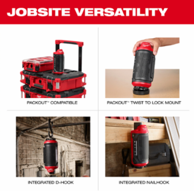 M12™ Bluetooth® Jobsite Speaker w/ PACKOUT™ Compatibility