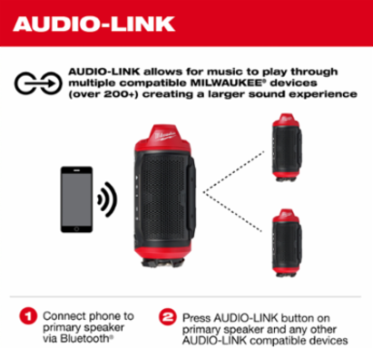 M12™ Bluetooth® Jobsite Speaker w/ PACKOUT™ Compatibility