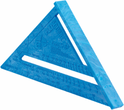 Lightweight Blue Poly Rafter Square 7 Inch x 7.25 Inch with Conversion Tables