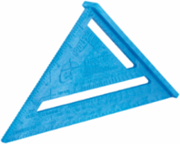 Lightweight Blue Poly Rafter Square 7 Inch x 7.25 Inch with Conversion Tables