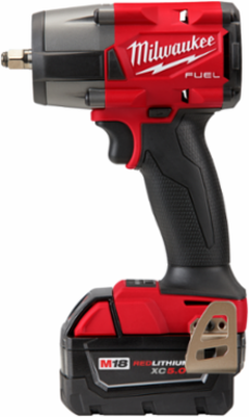 M18 FUEL 3/8 Inch Mid-Torque Impact Wrench, 600 ft-lbs Torque, 6.0 Inch Length