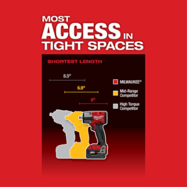 M18 FUEL™ 1/2 Mid-Torque Impact Wrench w/ Friction Ring-Reconditioned