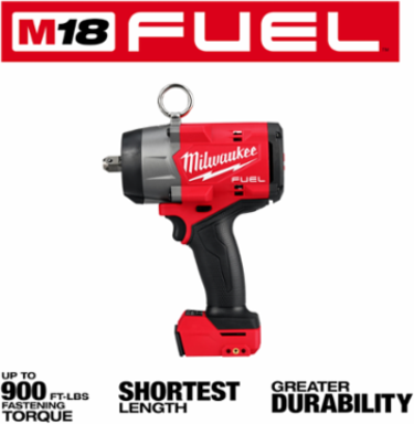 M18 FUEL 1/2 Inch High Torque Impact Wrench, 900 ft-lbs Torque, 7.3 Inch Length