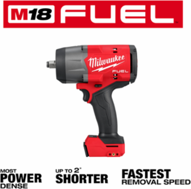 M18 FUEL™ 1/2 Inch High Torque Impact Wrench, 1200 ft-lbs Torque, 7.6 Inch Length
