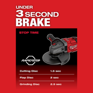 M18 FUEL™ 4-1/2 in.-6 in. Lock-On Braking Grinder with Slide Switch Kit
