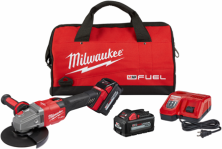 M18 FUEL™ 4-1/2 in.-6 in. Lock-On Braking Grinder with Slide Switch 2 Battery Kit