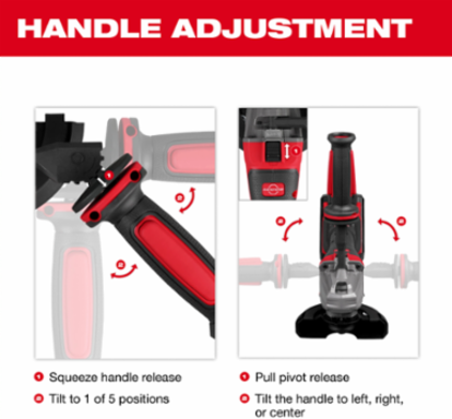 M18 FUEL 4-1/2 Inch / 5 Inch Cordless Dual-Trigger Angle Grinder, 8500 RPM
