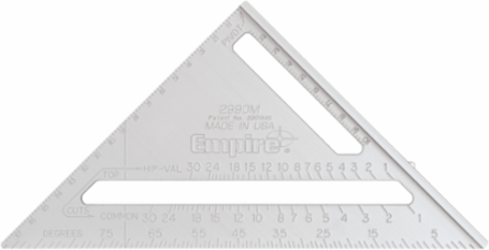 7 Inch Heavy Duty Magnum Rafter Square - Solid Aluminum, Deep Stamped Conversions