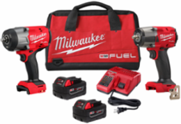 M18 FUEL™ 1/2 Inch High Torque & 3/8 Inch Mid-Torque Impact Wrench Combo Kit, 1,100 ft-lbs Torque