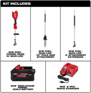 M18 FUEL™ Pole Saw w/ QUIK-LOK™ Kit