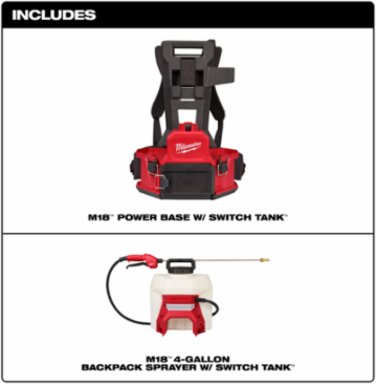 M18™ 4-Gallon Backpack Sprayer w/ SWITCH TANK™ (Tool Only)