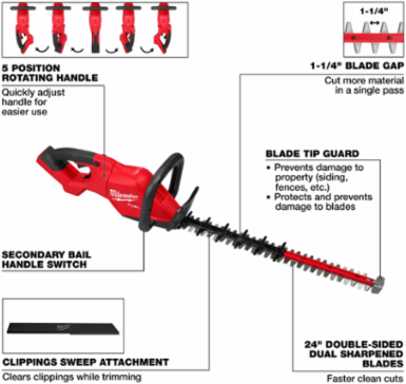 M18 FUEL™ 24" Hedge Trimmer