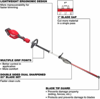 M18 FUEL™ Short Pole Hedge Trimmer Kit