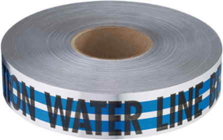 MAGNATEC Premium Detectable Tape 1000 ft x 2 Inch, 5 mil Thickness, Water Line
