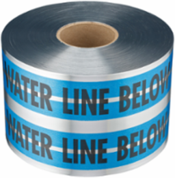 MAGNATEC Premium Detectable Tape - 6 Inch x 1000 Feet, Blue/Silver/Black